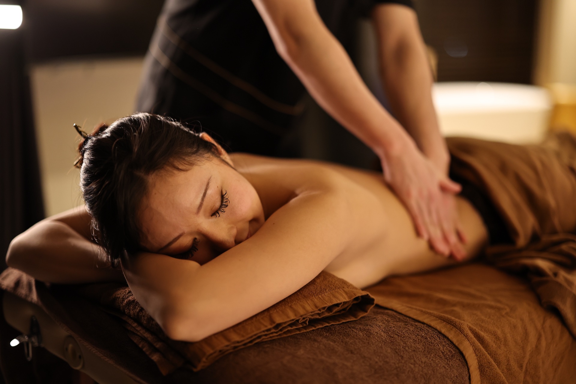 In-suite spa massage